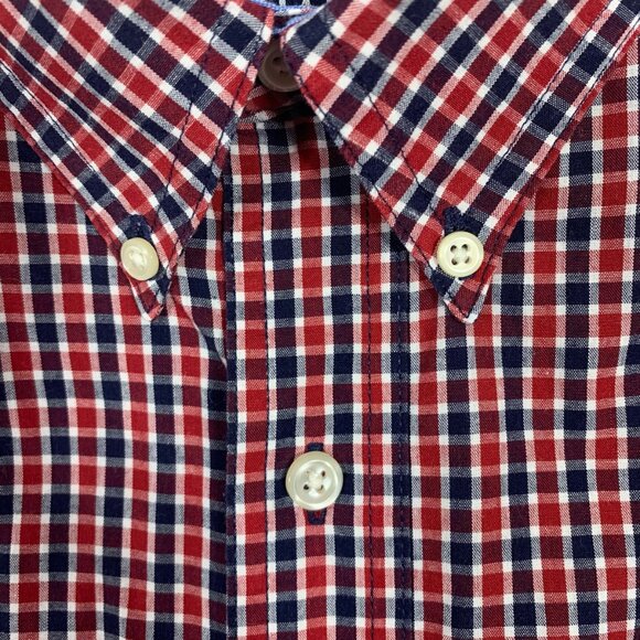 100% Cotton Long Sleeve Dress check Shirts for Men Size large  CHAPS - Picture 9 of 15